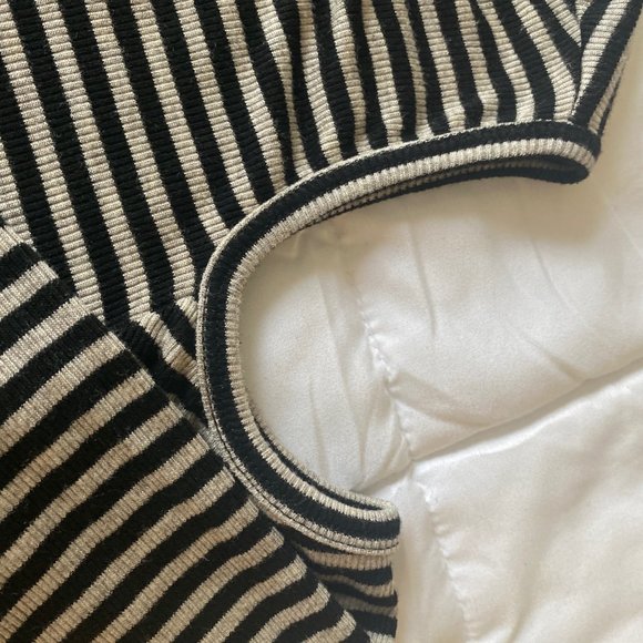 Philosophy Striped Cold Shoulder Cutout Everyday Long Sleeve Top - Picture 2 of 5